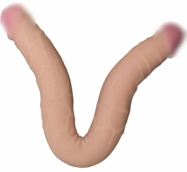 Фаллоимитатор двухголовый "Lesbi" супер реалистичный, 46см 